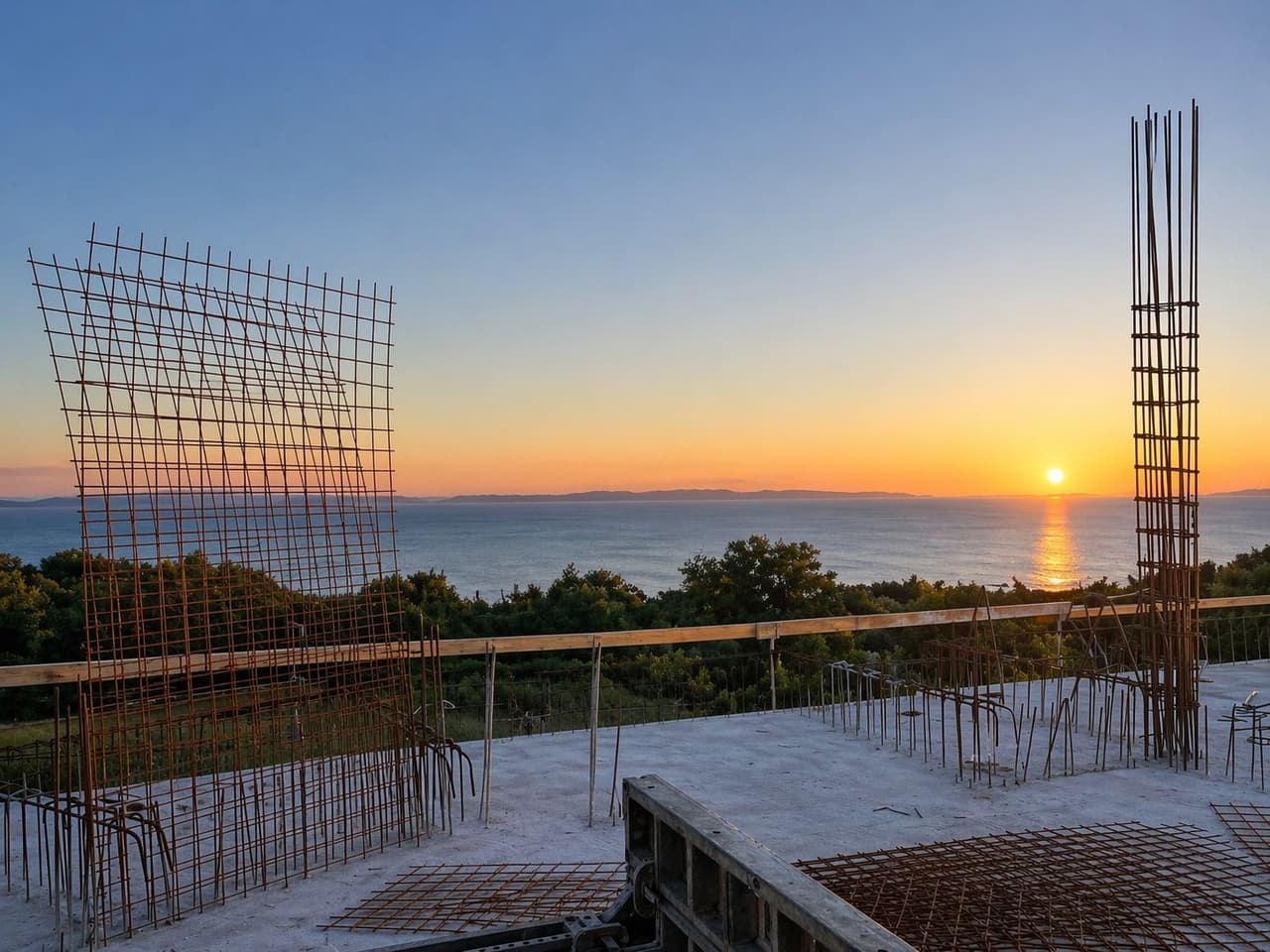 Novogradnja Duilovo dvosoban, pogled na more, kredit!