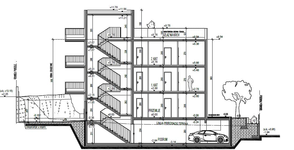 STROŽANAC novogradnja trosobni+garaža
