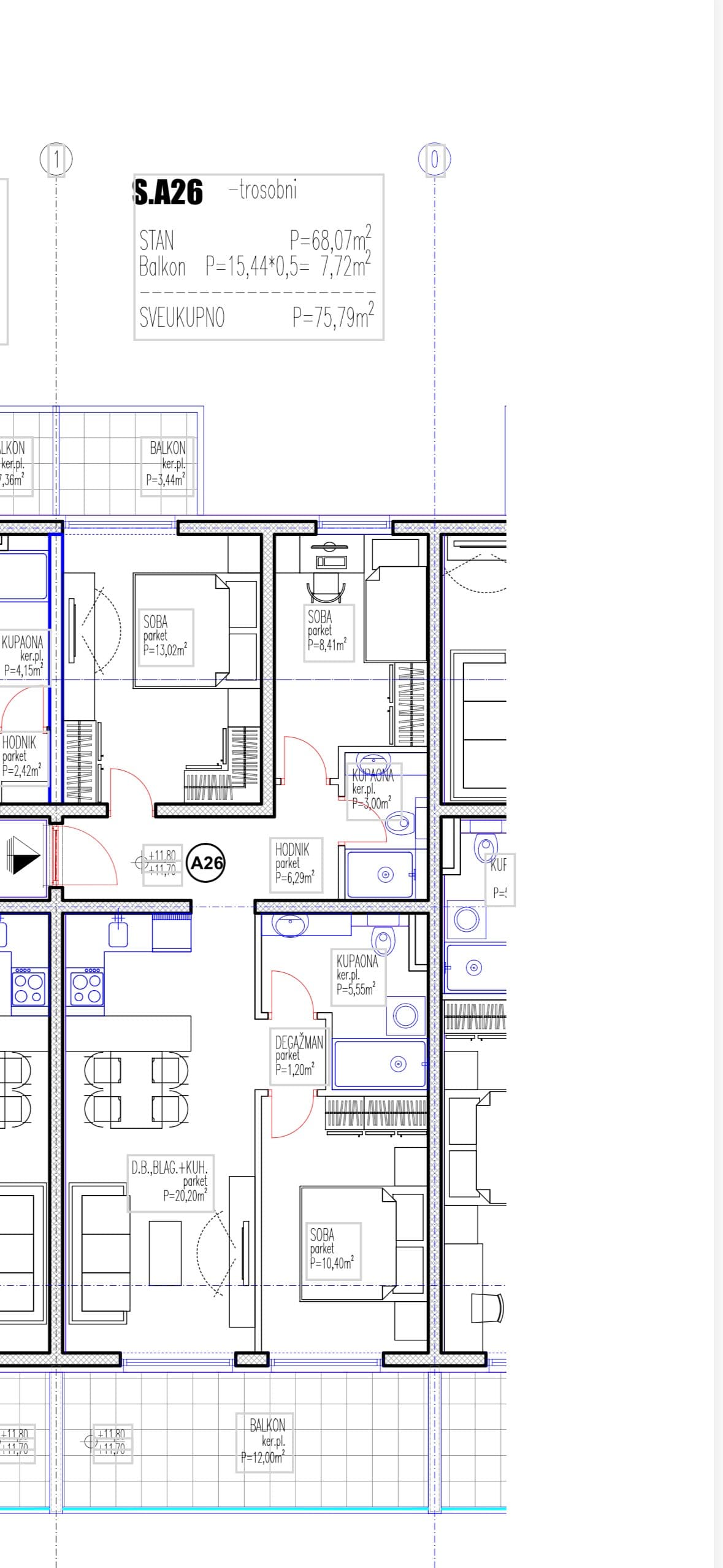PRILIKA! Novogradnja Mejaši trosoban stan