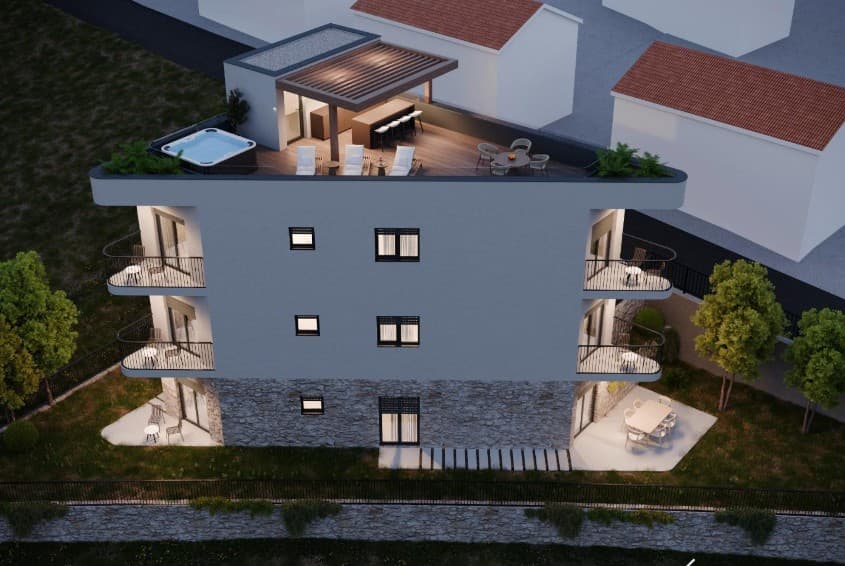 Podstrana- Novogradnja,dvosobni stan 112m2