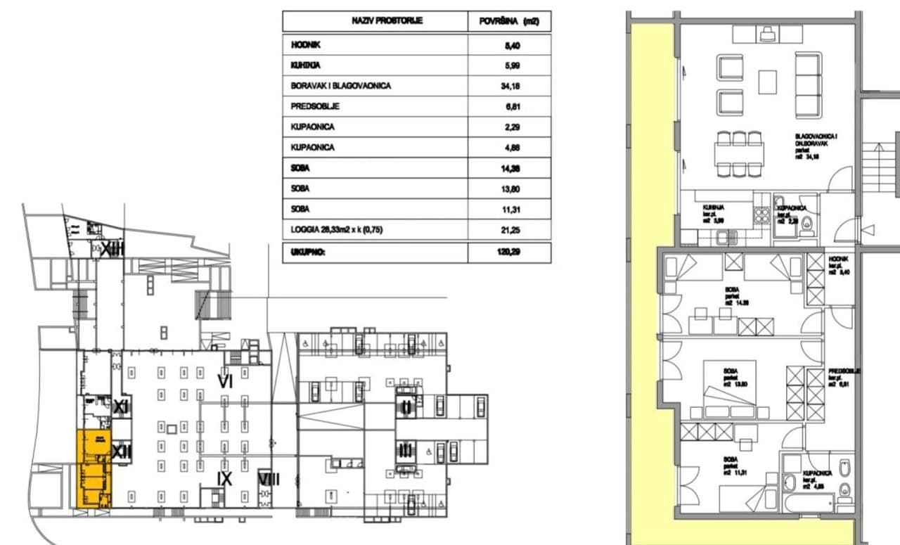 NOVO! Žnjan lux trosoban stan, pogled, kupnja kreditom